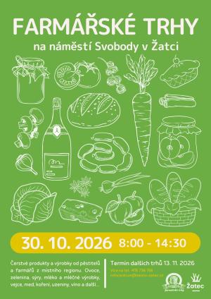 stánek s farmářskými produkty